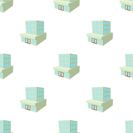 Building pattern seamless background texture repeat wallpaper geometric vectorのイラスト素材