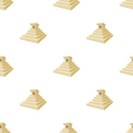 Eastern castle pattern seamless background texture repeat wallpaper geometric vectorのイラスト素材