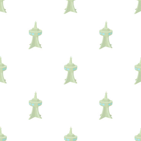 Television tower pattern seamless background texture repeat wallpaper geometric vectorのイラスト素材