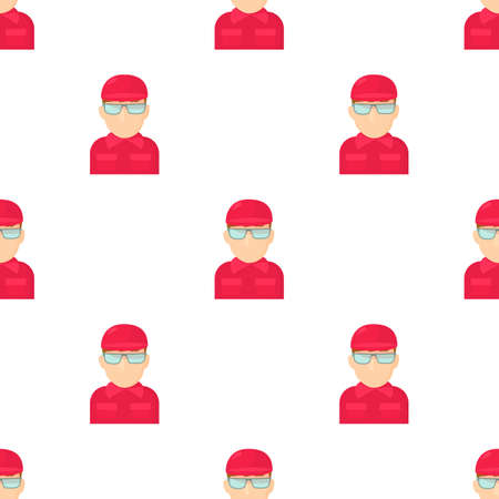 Worker pattern seamless background texture repeat wallpaper geometric vectorのイラスト素材