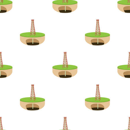 Oil derrick pattern seamless background texture repeat wallpaper geometric vectorのイラスト素材
