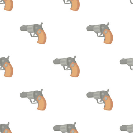 Gun pattern seamless background texture repeat wallpaper geometric vectorのイラスト素材