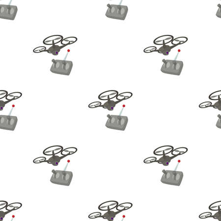 RC helicopter pattern seamless background texture repeat wallpaper geometric vectorのイラスト素材