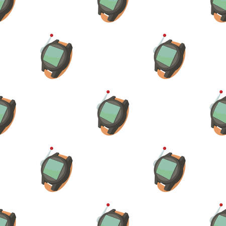 Spy wristwatch pattern seamless background texture repeat wallpaper geometric vectorのイラスト素材