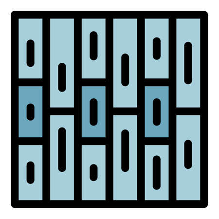 House paving icon. Outline house paving vector icon color flat isolatedのイラスト素材