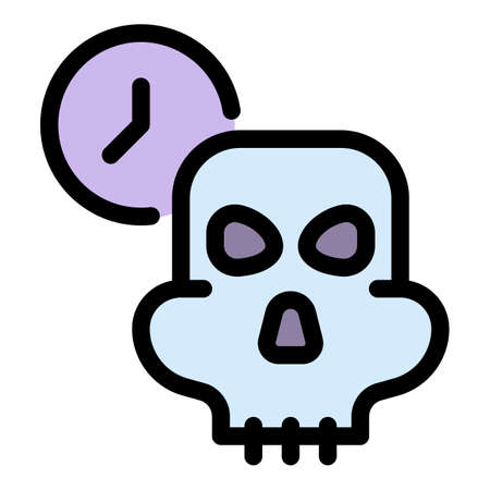Timing fraud icon. Outline timing fraud vector icon color flat isolatedのイラスト素材
