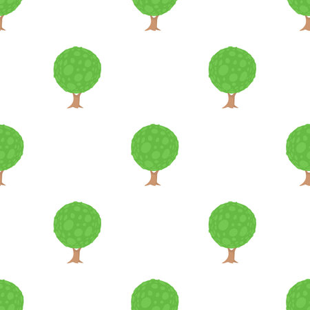 Round tree pattern seamless background texture repeat wallpaper geometric vectorのイラスト素材