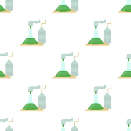 Factory lab pattern seamless background texture repeat wallpaper geometric vectorのイラスト素材