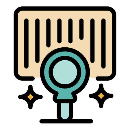 Coffee pot icon. Outline coffee pot vector icon color flat isolatedのイラスト素材