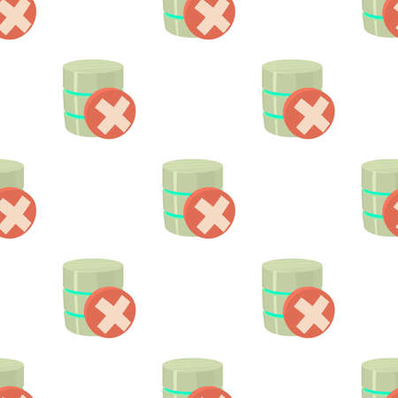 Closed database pattern seamless background texture repeat wallpaper geometric vectorのイラスト素材