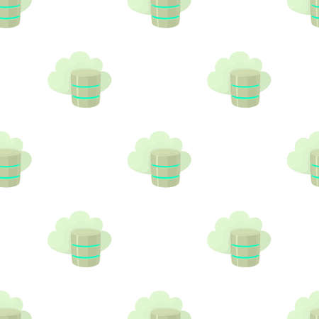 Big cloud database pattern seamless background texture repeat wallpaper geometric vectorのイラスト素材