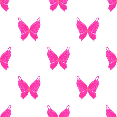 Pink fairy wings pattern seamless background texture repeat wallpaper geometric vectorのイラスト素材