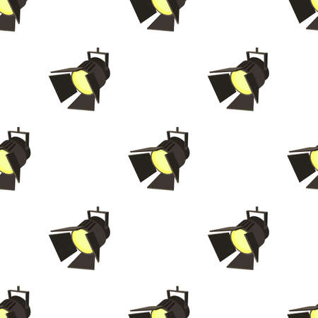 Movie or theatre spotlight pattern seamless background texture repeat wallpaper geometric vectorのイラスト素材
