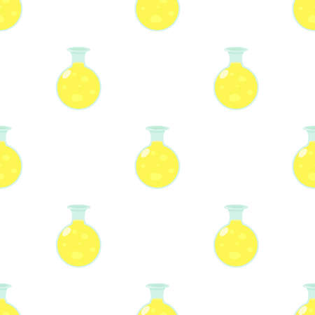 Flask of Luminous liquid pattern seamless background texture repeat wallpaper geometric vectorのイラスト素材