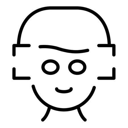 Check kid eye icon outline vector. Visual perception. Process healthのイラスト素材
