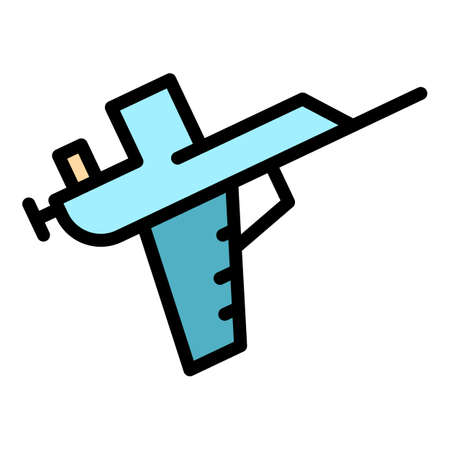 Home sealant icon. Outline home sealant vector icon color flat isolatedのイラスト素材