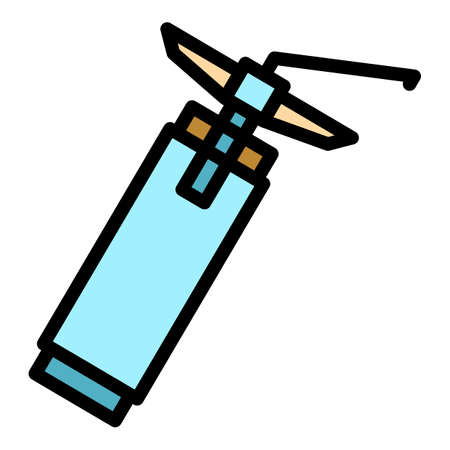 Insulation sealant icon. Outline insulation sealant vector icon color flat isolatedのイラスト素材