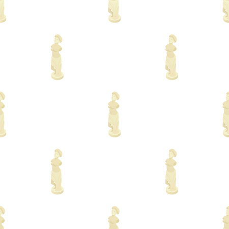 Ancient Greek statue pattern seamless background texture repeat wallpaper geometric vectorのイラスト素材