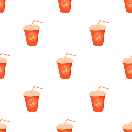 Soda pattern seamless background texture repeat wallpaper geometric vectorのイラスト素材