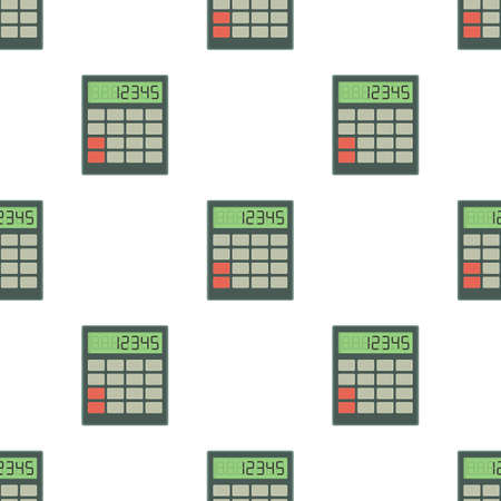 Calculator pattern seamless background texture repeat wallpaper geometric vectorのイラスト素材