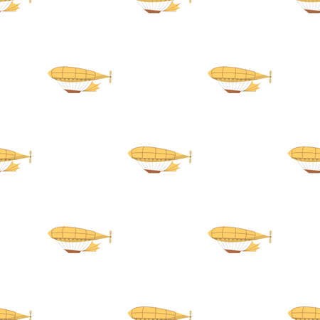 Airship pattern seamless background texture repeat wallpaper geometric vectorのイラスト素材