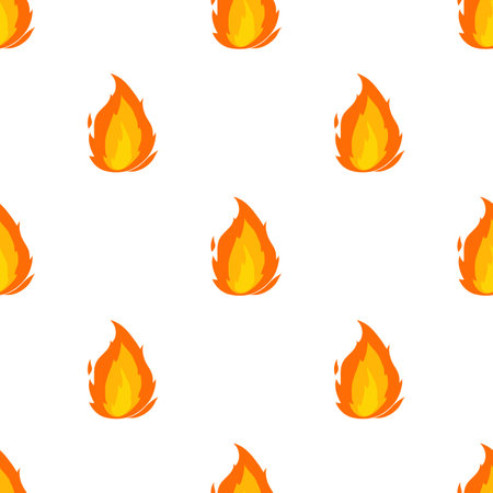 Flame pattern seamless background texture repeat wallpaper geometric vectorのイラスト素材