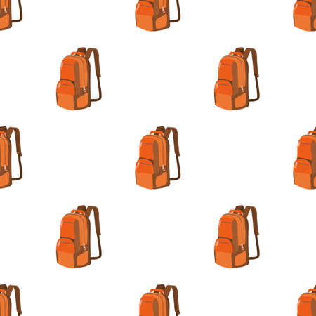 Travel backpack pattern seamless background texture repeat wallpaper geometric vectorのイラスト素材