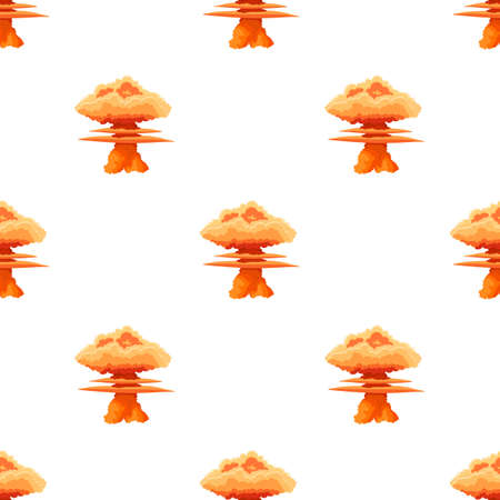 Nuclear explosion pattern seamless background texture repeat wallpaper geometric vectorのイラスト素材