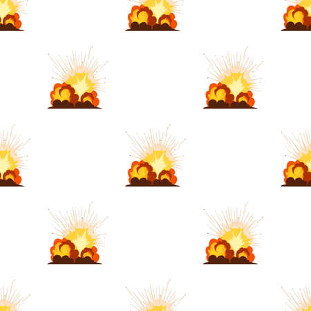 Fire explosion pattern seamless background texture repeat wallpaper geometric vectorのイラスト素材