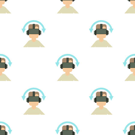 Game reality glasses pattern seamless background texture repeat wallpaper geometric vectorのイラスト素材