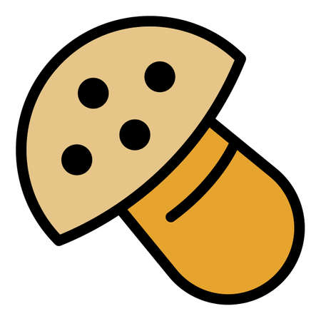 Cookie molds biscuit icon. Outline Cookie molds biscuit vector icon color flat isolatedのイラスト素材