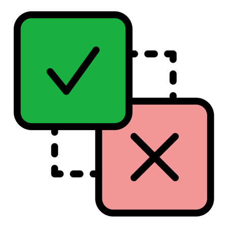 Political democracy icon. Outline political democracy vector icon color flat isolatedのイラスト素材