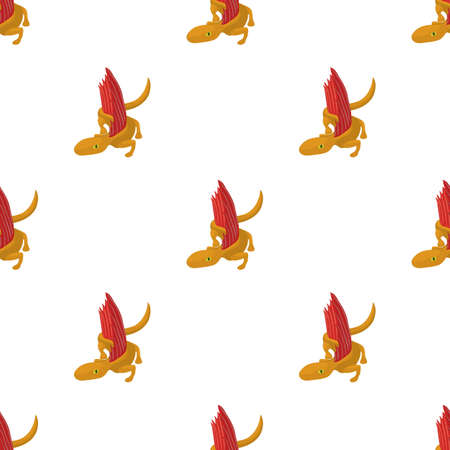 Dinosaur lizard pattern seamless background texture repeat wallpaper geometric vectorのイラスト素材