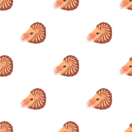 Clam pattern seamless background texture repeat wallpaper geometric vectorのイラスト素材