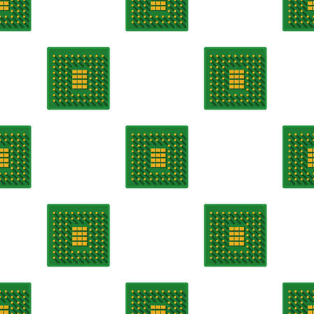 Processor pattern seamless background texture repeat wallpaper geometric vectorのイラスト素材