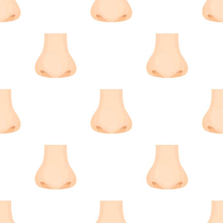 Human nose pattern seamless background texture repeat wallpaper geometric vectorのイラスト素材
