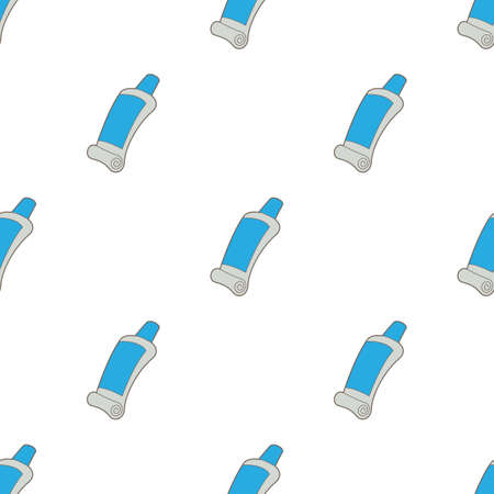 Tube of blue paint pattern seamless background texture repeat wallpaper geometric vector