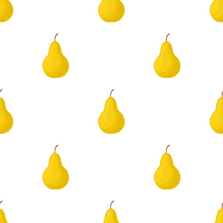Yellow pear pattern seamless background texture repeat wallpaper geometric vectorのイラスト素材