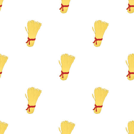 Sheaf of wheat pattern seamless background texture repeat wallpaper geometric vectorのイラスト素材