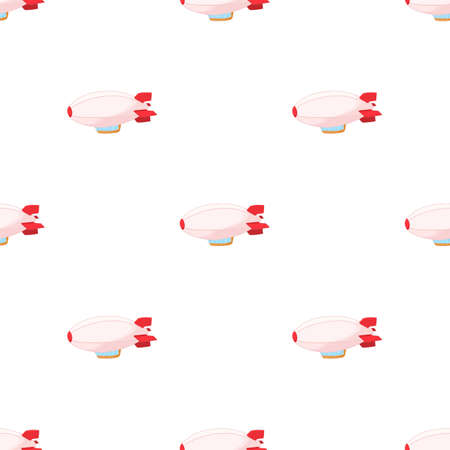 Airship pattern seamless background texture repeat wallpaper geometric vectorのイラスト素材