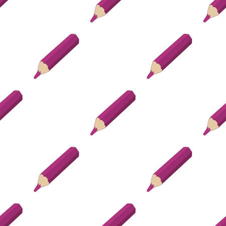 Purple cosmetic pencil pattern seamless background texture repeat wallpaper geometric vectorのイラスト素材