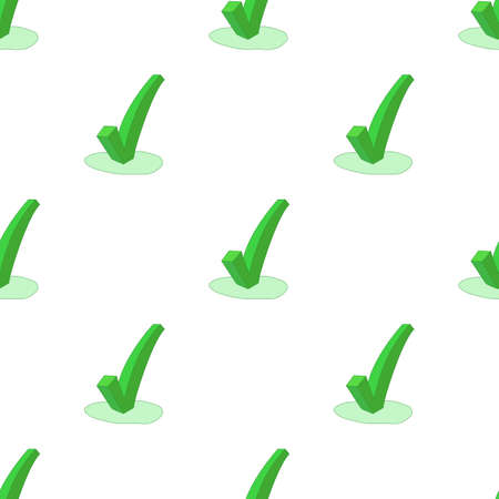 Green check mark pattern seamless background texture repeat wallpaper geometric vectorのイラスト素材