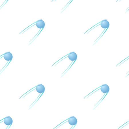 Artificial Earth satellite pattern seamless background texture repeat wallpaper geometric vectorのイラスト素材