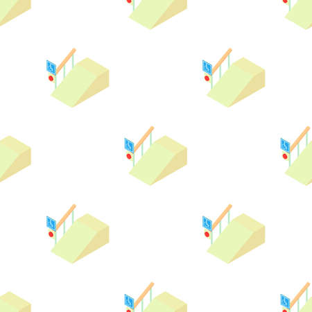 Ramp for the disabled with information sign pattern seamless background texture repeat wallpaper geometric vectorのイラスト素材