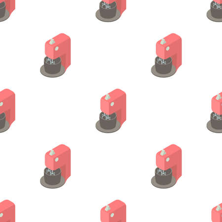 Kitchen mixer with bowl pattern seamless background texture repeat wallpaper geometric vectorのイラスト素材