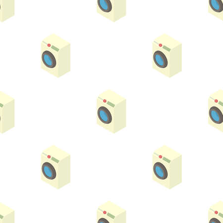 Washing machine pattern seamless background texture repeat wallpaper geometric vectorのイラスト素材