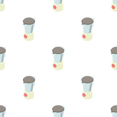 Kitchen blender machine pattern seamless background texture repeat wallpaper geometric vectorのイラスト素材