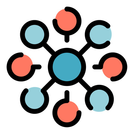 Gravity icon. Outline gravity vector icon color flat isolatedのイラスト素材