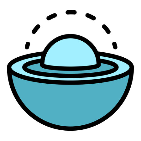 Kernel sectional icon. Outline kernel sectional vector icon color flat isolatedのイラスト素材