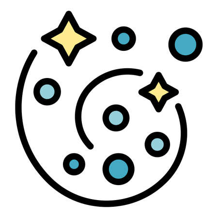 Magic softener icon. Outline magic softener vector icon color flat isolatedのイラスト素材